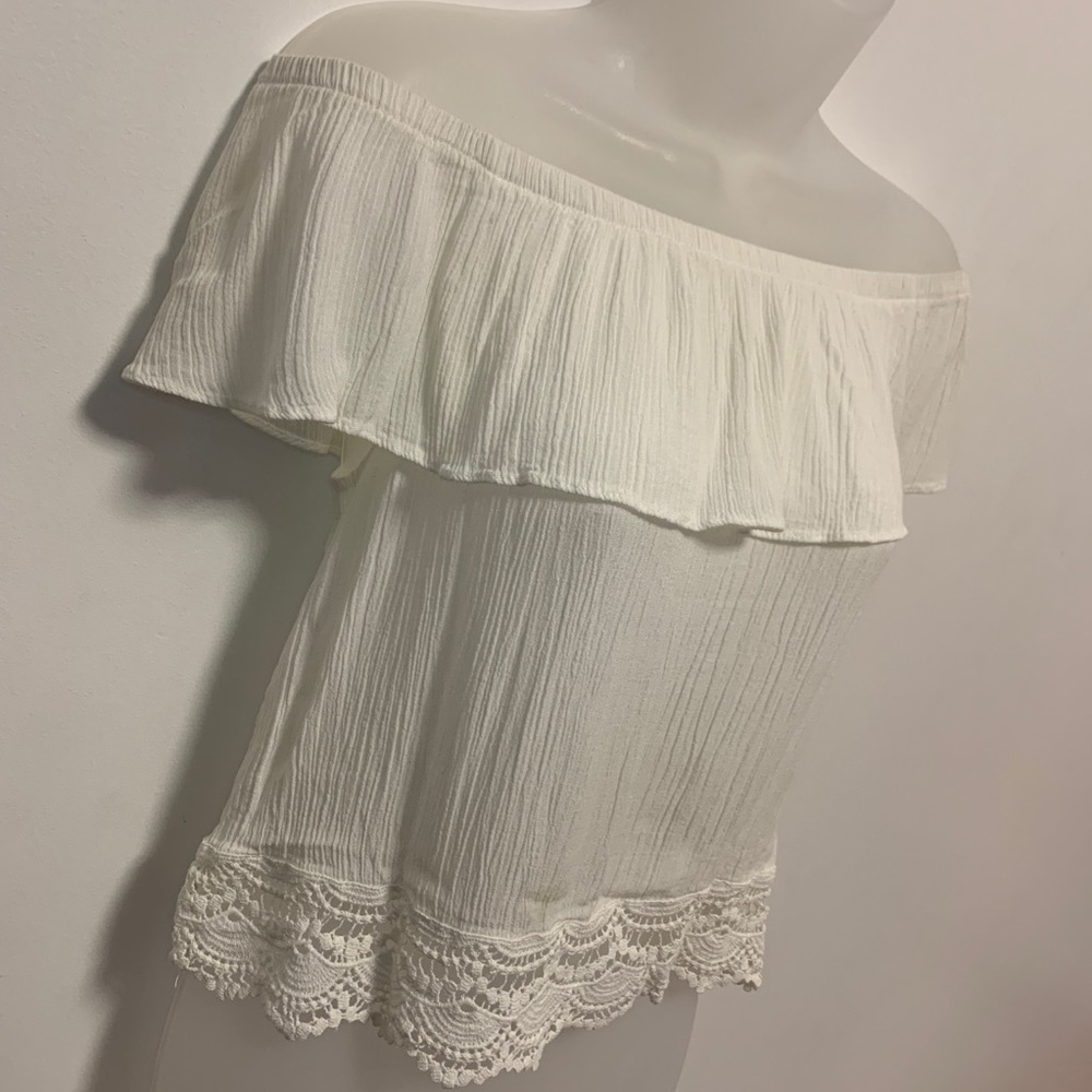 White Off-Shoulder Top
